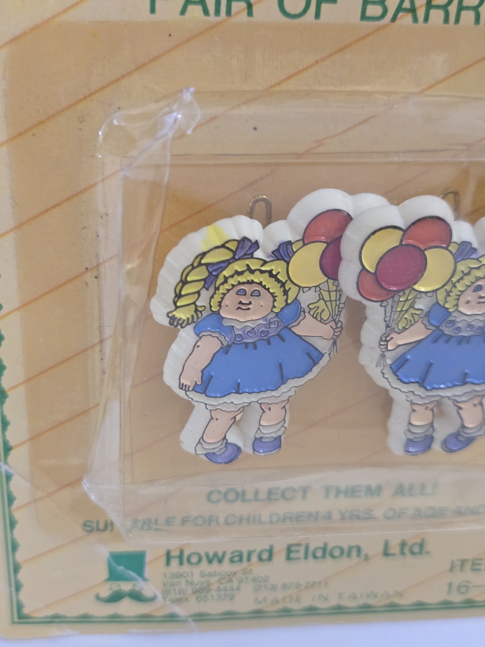 Vintage 1983 Cabbage Patch Kids Barrettes Pair Sealed NOS Howard Eldon 16-128 - Picture 8 of 8